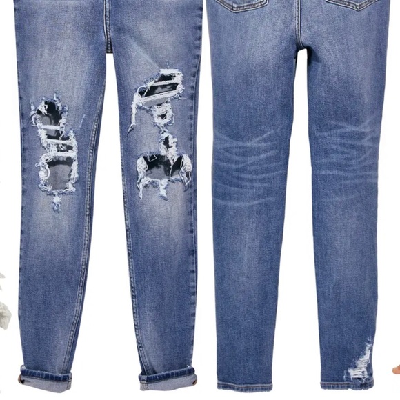 We the Free free People Phoenix Ripped Skinny Jeans 29 - Picture 13 of 14